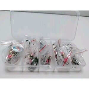 10 Piece Fishing Spinner Kit